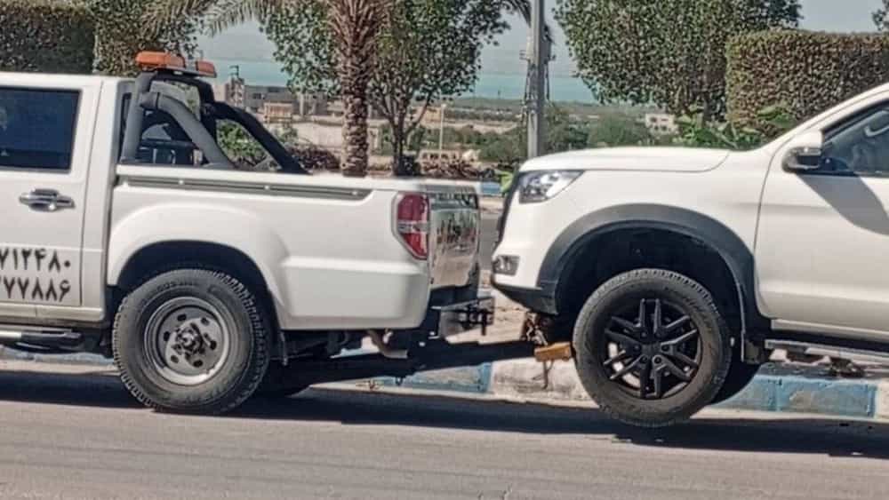 حمل خودروهای تصادفی در کاکی با خودروبر عبادزاده